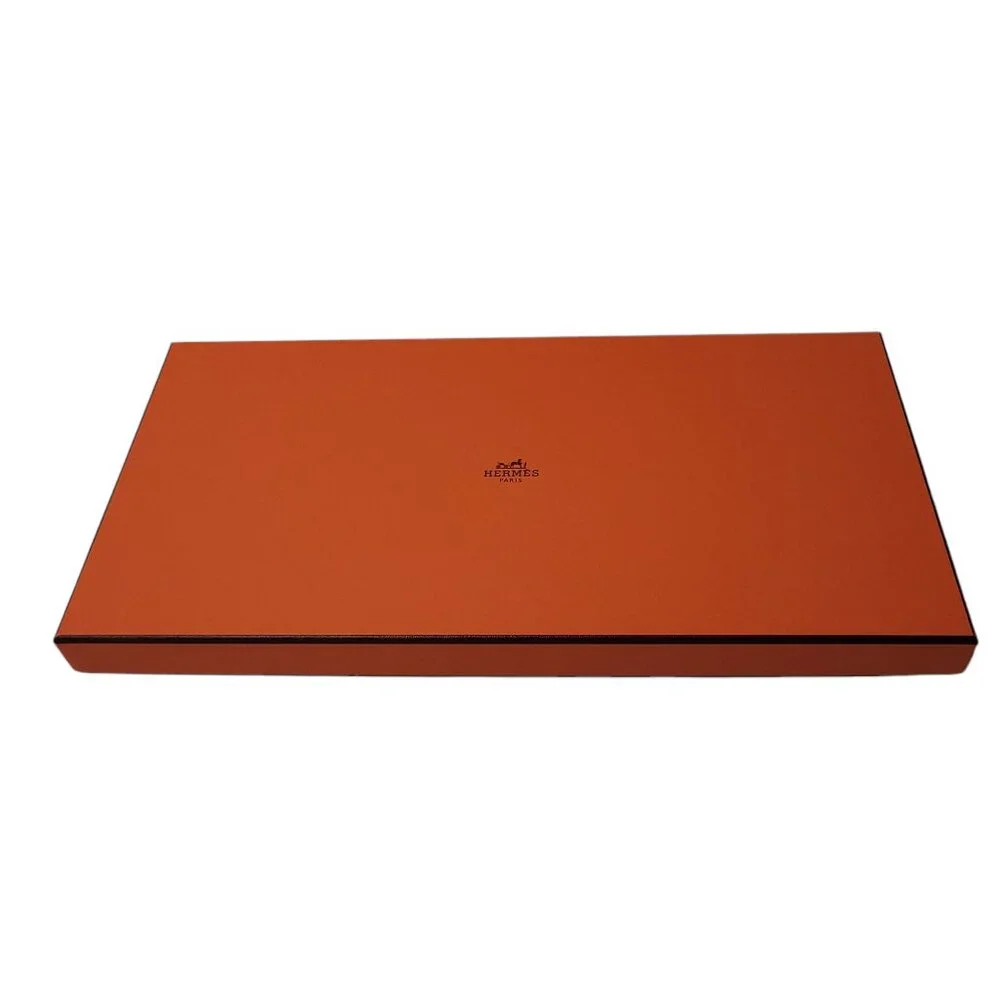 Hermes Gift Box Empty Logo Decorative Storage Organizer 14.25 x 7 x 1 in